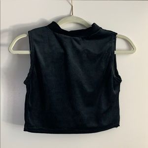 Soft black crop top